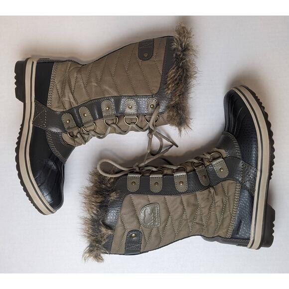 Sorel Womens Sz 8 Tofino II Sage Green Winter Snow Boots LL3654-365 Waterproof - Picture 5 of 9